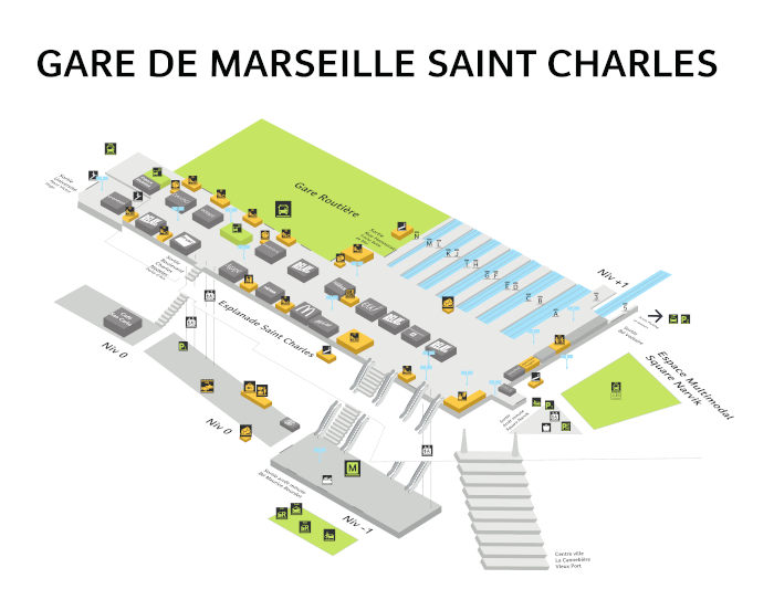 plan gare marseille